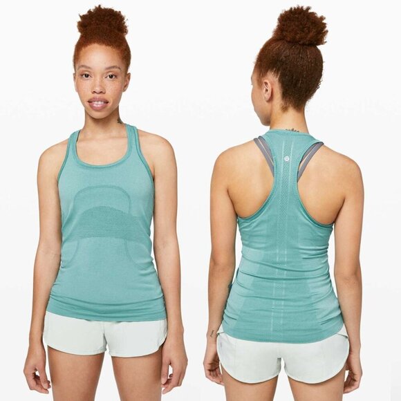 Lululemon Swiftly Tech Racerback Tank Top Tidal Teal / Tidal Teal 21933 - Picture 1 of 7